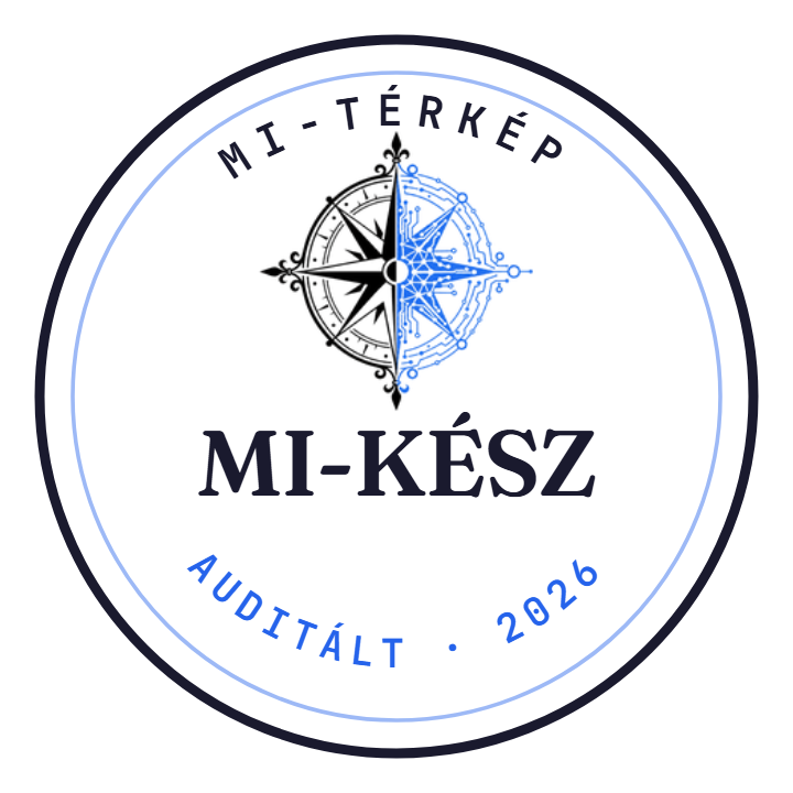 MI-kész jelvény — a MI-Térkép által auditált, 2026
